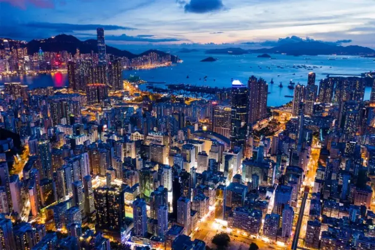 China with Hong Kong
