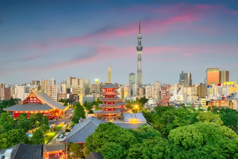 Japan, South Korea & China